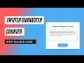 Twitter Character Counter or Limiter