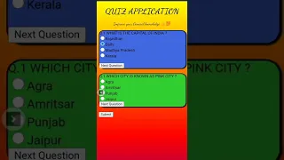 How to make Quiz app Using css javascript