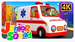 Wheels On The Ambulance, एम्बुलेंस का पहिया घूमे गोल, Baby Rhymes and Nursery Videos