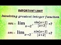 Limits involving greatest Integer Function