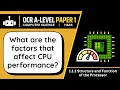 CPU Performance 1 1c OCR A-Level Computer Science