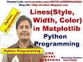 Lines Style Width Color in Matplotlib Python Programming Lines in Matplotlib Python