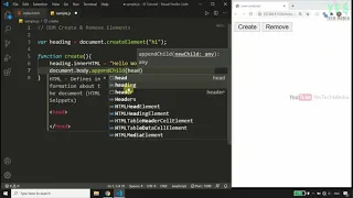 Create and Remove Element DOM JavaScript Malayalam Tutorial Part 22 of 25