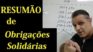 RESUMÃO - "Obrigações Solidárias" - É isso!
