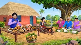 Kanjus Seth Ki Dawat Unlimited Food Feast Hindi Kahani Moral Stories Village Funny Comedy Video