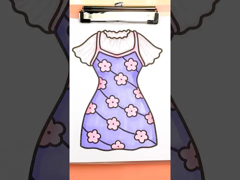 Satisfying ASMR coloring Coco Wyo Fashion Vibes by only 3 Ahuhu Art Markers #colorwithme