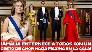Princess Amalia thrills the kingdom with an unforgettable gesture towards Queen Maxima at the gala