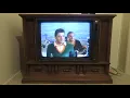Time Dated 2023 this 33 Year old TV is real 1990 Zenith System 3 Color Console TV SF2719TR2