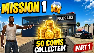 Indian Bikes Driving 3D Mission 1 😱 50 Coins Collected! | Part 1