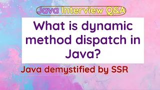 What is dynamic method dispatch in Java Explain run-time polymorphism