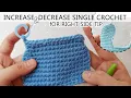 TIP 8 Increase and Decrease single crochet at the beginning and the end of row - RIGHT SIDE TIP