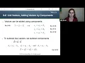phys3A ch3 2 Unit Vectors Adding Vectors by Components