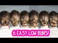 Download Lagu 6 LOW MESSY BUN UPDO HAIRSTYLES! School Hairstyles | Work Hairstyles | Short, Medium, Long Hair!