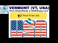 VT VERMONT CLASSIFIEDS Post Free Ads Online Jobs AKClassy Craigslist USA