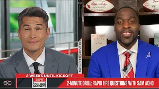 Who wins Heisman Trophy Will Big 10 repeat again Rapid fire questions w Sam Acho SportsCenter
