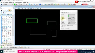How to Match Properties in Microstation Change Element Attributes