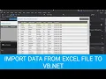Import Data From Excel File to VB Net