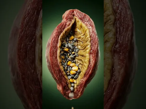 La gallina se traga los granos de maíz enteros junto con piedritas del suelo, y dentro de su molleja
