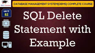 L82 SQL Delete Statement with Example Database Management System DBMS Lectures in Hindi