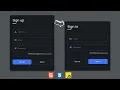 Sign in Sign up Form using HTML CSS and JavaScript