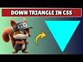How to Create Down Triangle in HTML and CSS