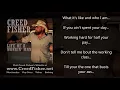 Creed Fisher - Life Of A Workin' Man (Official Lyric Video)
