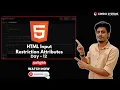HTML Tutorial for Beginners Day 12 Form Validation in 2 mins