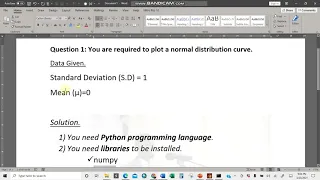 Plotting Normal Distribution Curve - Python