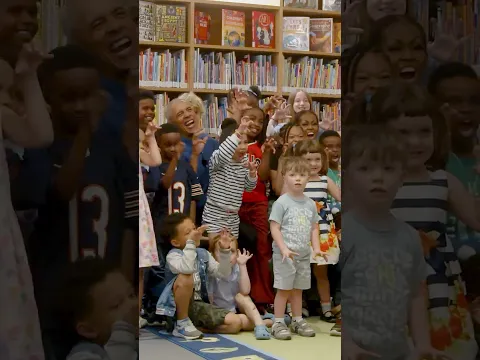 Michelle and I loved reading to this bright group of kids today!