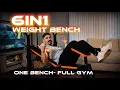 No gym no problem 6IN1 weight bench from Yoleo