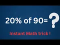 20 of 90 Twenty percent of 90