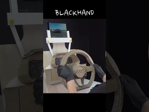 Amazing Audi R8 Gaming Steering Wheel from Cardboard