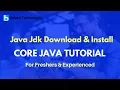 Core Java Tutorial For Beginners Java JDK download Install