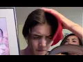 Andrea accidentally hits Alex in the head
