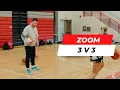 3 ON 3 Short Sided Game: Zoom Action