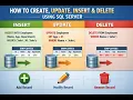 How to Create Insert Update and Delete in Microsoft SQL Server step by step