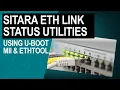 Using the Linux ethtool and U-Boot MII to examine ethernet link status on Sitara AM-class devices