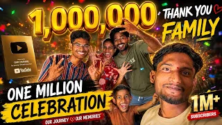 This Dream Was Built with Hard Work and Your Endless Love.❤️ #1MillionSubscribers #VenkatRajiVlogs 
