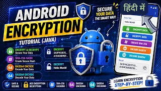 Encryption Decryption in Java Android App AES SHA256 Base64 Explained IT WALA HINDI-