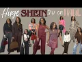 HUGE SHEIN Haul 15 outfits for work sweaters casual cute affordable 500 midsize clothing