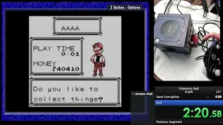 Pokemon Red Any% Speedrun - First completed run!