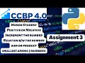 Python coding assignment 3 questions solving