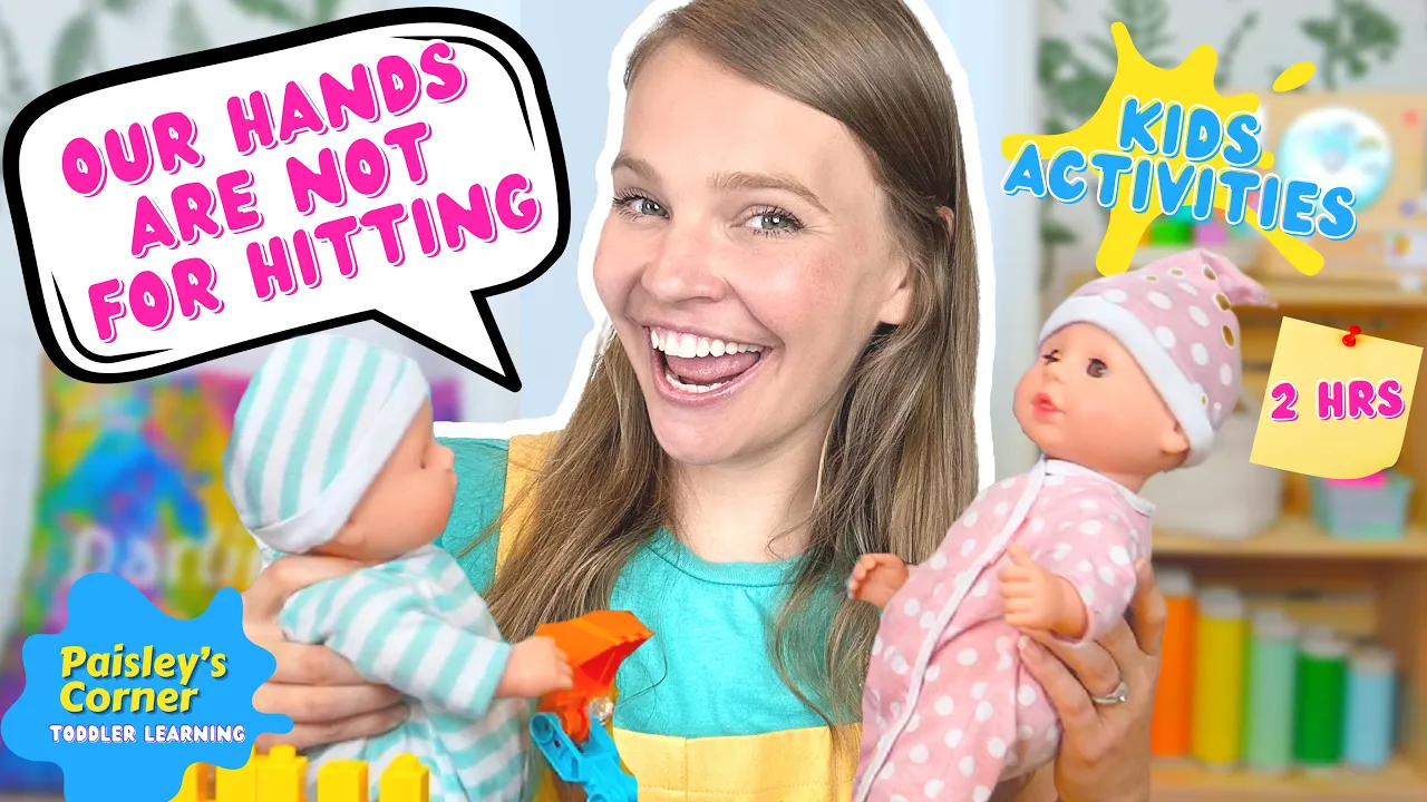 Toddler Learning Video - Social Skills & Emotions for Toddlers | Our Hands Are Not For Hitting Song
