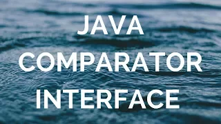 java comparator interface manohar academy