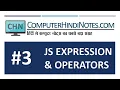 JavaScript Expression and types of Operators Hindi