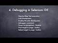 4 Debugging in the New Selenium IDE