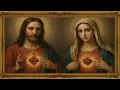 Sacred heart of Jesus Mary Gold Frame TV Art Art Screensaver for TV 1 Scene - 2 Hrs