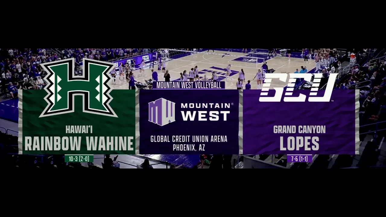 Hawai'i Volleyball Wahine vs GCU Game 1 (Oct. 2, 2026)