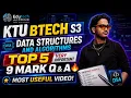KTU S3 DSA - Module 1 TOP 5 VERY IMPORTANT 9-Mark Q A Must-watch for your exam