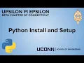 Python Install and Setup